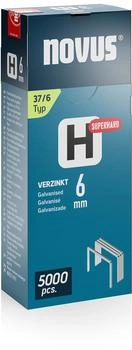 Novus Feindrahtklammern Typ 37 superhart 6mm x 10,6mm 5000 St. (042-0770)