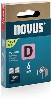 Novus Flachdrahtklammern Typ 53F 6 mm 1200 Stück (042-0788)