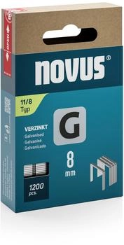Novus Flachdrahtklammern Typ 11 8 mm 1200 Stück (042-0796)