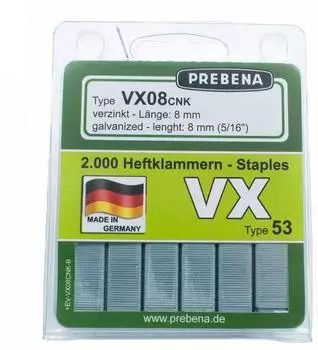 Prebena Heftklammern verzinkt (VX08CNK-B)