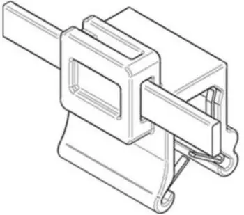 HellermannTyton Befestigungsbinder mit Edgeclip 4,6x200mm PA66HS schwarz seitlich-axial (82522)