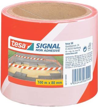 tesa Signal-Absperrband rot/weiß 100mx80mm (8137-00000-00)