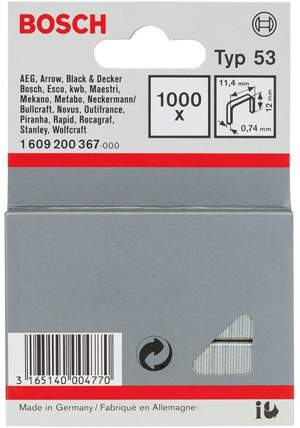 Bosch 1000 Tackerklammern 12/11,4mm (1609200367)