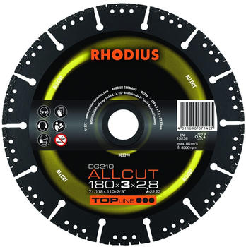 RHODIUS DG210 ALLCUT 180 mm (303390)