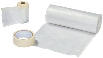 Wagner Universal Extra Abdeckset inkl. Abdeckfolie 4 x 6 m, Abdeckfolie mit Klebeband 20 m x 0,55 m, Malerklebeband 20 m x 36 mm