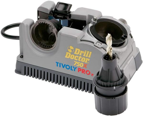 Tivoly Drill Doctor 750 Bohrerschärfgerät (2,5 bis 19 mm, Spitze 118o und 135 Grad)