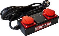 ALA2_230V, Schwarz, Rot, 2 AC-Ausg&auml;nge, 4 m, 230 V, 16 A, 50 Hz