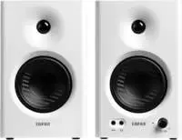 Edifier MR4 kompakte 2.0 Studiomonitore (42 Watt) mit Class-D Verst&auml;rker, Wei&szlig; (MR4
