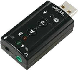 LogiLink USB Soundkarte mit Virtual 7.1 Soundeffekt (UA0078)