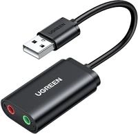 Ugreen 30724, Ugreen External Sound Adapter 30724 (USB) (30724) Schwarz