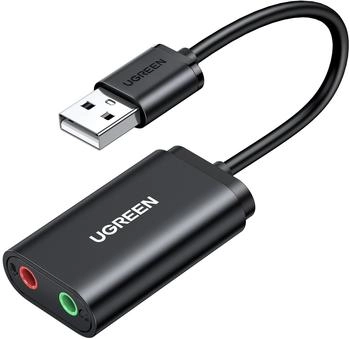Ugreen USB Audioadapter 3,5mm Stereo Sound Adapter schwarz (30724)