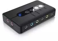Csl Usb 7.1 Soundkarte Extern - 7.1 Surround Sound - Stereo Audio Adapter -