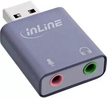 InLine USB Audio Soundadapter USB-A, grau (33051E)