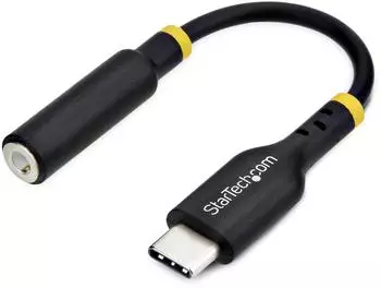 StarTech USB-C auf 3,5mm TRRS Audio-Adapter, 32-Bit-DAC (USBCAUDIO2)