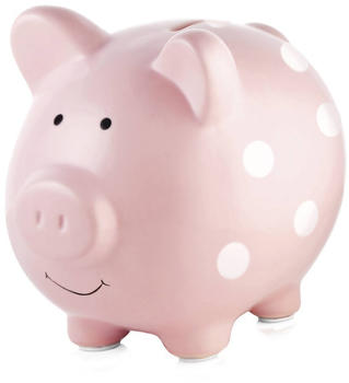 Pearhead Ceramic Piggy Bank Pink
