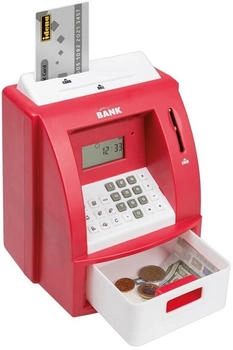Idena Spardose Geldautomat mit Sound rot
