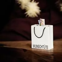 GILDE Aufbewahrungsbox "Spardose Wunscht&uuml;te" Mit Schriftzug, abschlie&szlig;bar, Moneybox