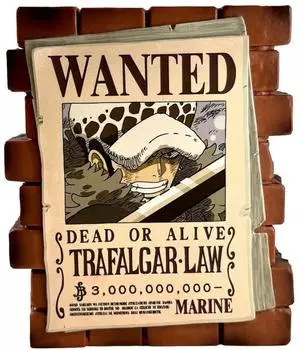 Plastoy One Piece Sparschwein "Affiche Wanted Law" (231027)