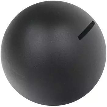 HMF Spardose Kugel mit Schlüssel, schwarz, Ø10cm (48924)
