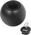 HMF Spardose Kugel mit Schlüssel, schwarz, Ø10cm (48924)
