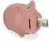 Relaxdays Sparschwein mit Öffnung, Dolomit, rosa, 12,5x12x14cm (10er-Set)