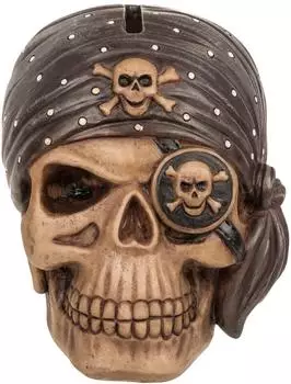 Out Of The Blue Piraten-Spardose Totenkopf Polyresin 12x11x11cm (78/5785)