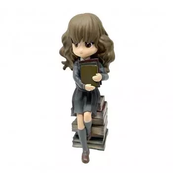 Plastoy Hermine Granger mit Stapel Zauberbücher, Chibi Sammelfigur