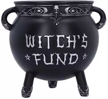 Nemesis Now Witch's Fund Spardose, Harz, schwarz, 16,5cm (B6587Y3)