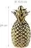 Relaxdays Spardose Ananas gold, 4er-Set