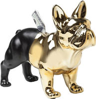 Kare Design Schmuckkasten "Spardose Bulldog Gold-Schwarz"