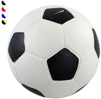 Hmf - 4790-01 Spardose Fu&szlig;ball Lederoptik 15 Cm Durchmesser, Schwarz Wei&szlig;