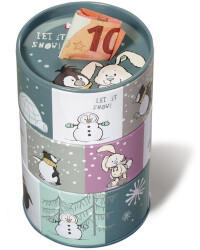 Nici NICI Winter 2015 Spardose mit Pinguin und Schneehase 85 x 14cm