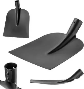 Kadax Spatblatt ohne Stiel, Stahl, 34x24,5cm, Schwarz (K10115)