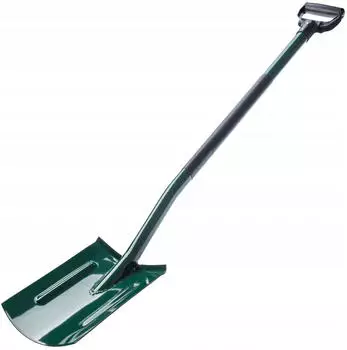 Kadax Grabspaten Rund mit Verstärkung Ergonomischer D-Griff Metall 118cm (K1233)