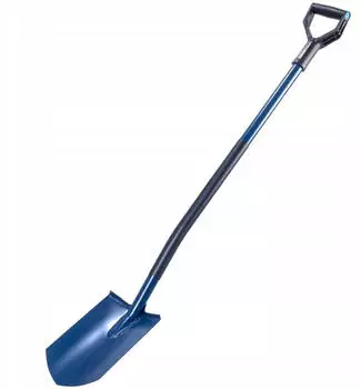 Kadax Spaten Metall, gespitzt, blau, 129cm (K2527)