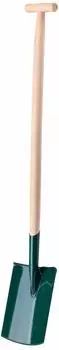 Kadax Spaten mit Holzstiel, rechteckig, 19cm (K1346)