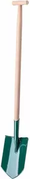 Kadax Spaten spitz, Holzstiel, Trittkante, 116cm (K1347)