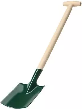Kadax Spaten mit Holzstiel, Metall, 91cm (K3752)