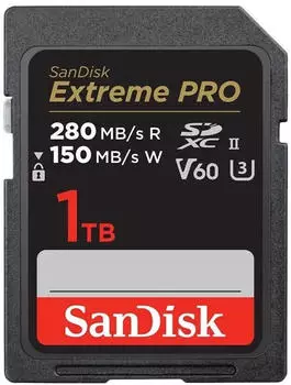 SanDisk Extreme PRO UHS II V60 280MB/s 1TB (SDSDXEP-1T00-GN4IN)