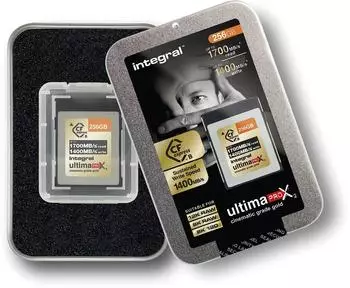 Integral UltimaPro X2 Cinematic Gold CFexpress Type B 256GB Integral UltimaPro X2 Cinematic Gold CFexpress Type B 256GB