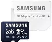 Samsung Speicherkarte "Pro Ultimate" (256 GB Video Speed Class 30 (V30)/UHS Speed