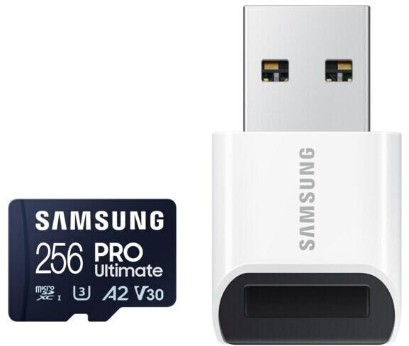Samsung PRO Ultimate microSD (2023) 256GB (MB-MY256SB/WW) + USB-Adapter