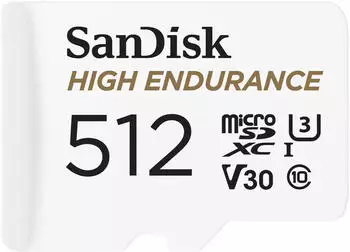 SanDisk High Endurance microSD 512GB + SD-Adapter