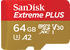 SanDisk Extreme PLUS A2 microSDXC 64GB (SDSQXBU-064G-GF6CA)