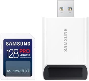 Samsung PRO Ultimate UHS-I V30 200MB/s SDXC 128GB + USB-Adapter
