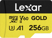 Lexar 256GB microSDXC Professional GOLD UHS-II U3 V60