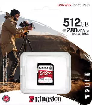Kingston Canvas React Plus V60 SDXC 512GB – Hervorragende Leistung für verschiedene Geräteklassen