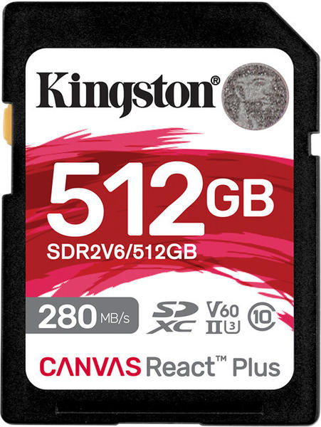 Kingston Canvas React Plus V60 SDXC 512GB