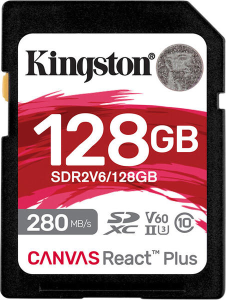 Kingston Canvas React Plus V60 SDXC 128GB