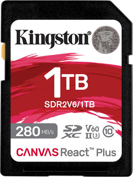 Kingston Canvas React Plus V60 SDXC 1TB